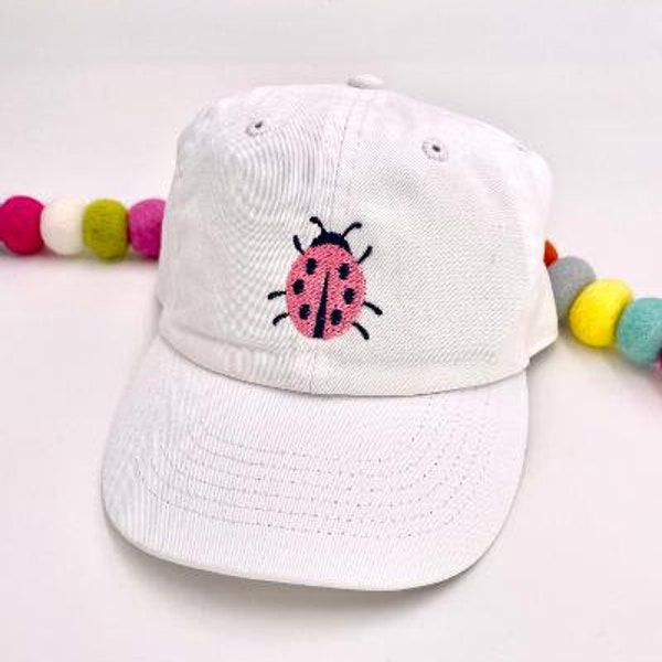 Toddler  Hat - Toddler Hat Boy Girl Ladybug  - Kids Hat - Ladybug  Monogram - Custom Toddler Hat - Monogram Cap  -  Personalized Hat