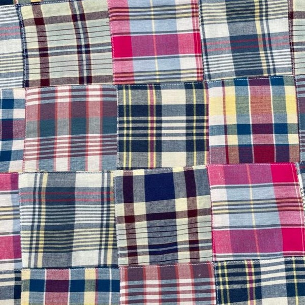 Madras Plaid Fabric - Nantucket Madras Plaid Fabric - 100% Cotton - Patchwork Plaid Fabric