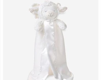 Praying Lamb Lovey - Prayer Lamb Personalized  -Christening -  Lamb Security Blanket - Easter - Baby Shower - Monogrammed Baby Gift Unisex