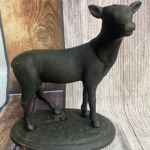 Vintage Cast Iron Elk Coin Bank JM 78