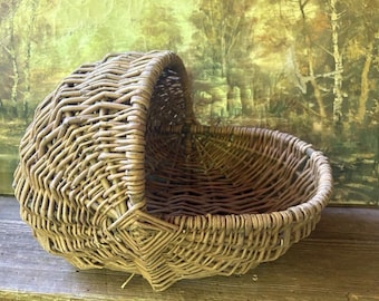 Cesto porta verdure rustico in salice, extra large