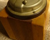 Tre Spade Coffee Grinder - Incredibly Rare MId Century Danish Modern Wood and Steel Mill with Dropout Bottom form - NO Drawer