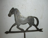 Horse Weathervane - cast brass tabletop decorative form 9.25 quot high x 9 quot arrow - Non spinning repro of classic rooftop decor