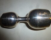 Awesome Art Deco Jigger - Unusually stylish fidget form fits hand perfectly for 1 or 2 oz pours - Stylish modern Chrome Form