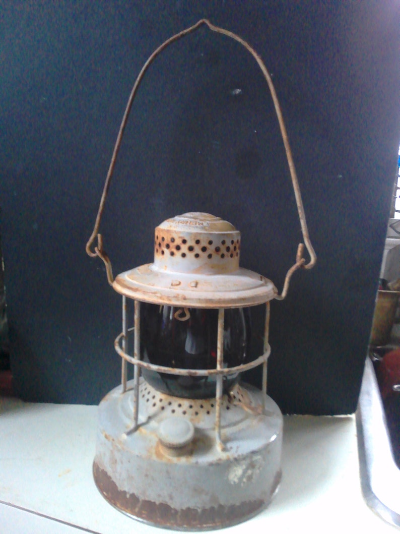 Embury 500 Oil Lantern - Red Globe Safety Form Made for City of ...