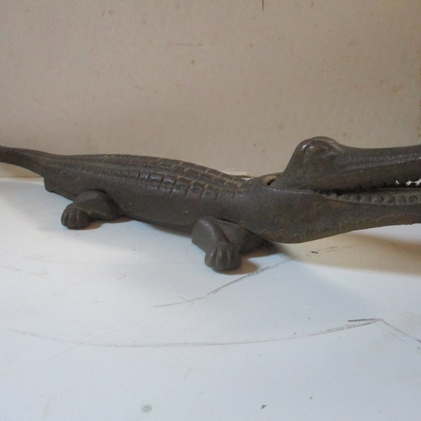 Cast Iron Alligator Nutcracker Etsy