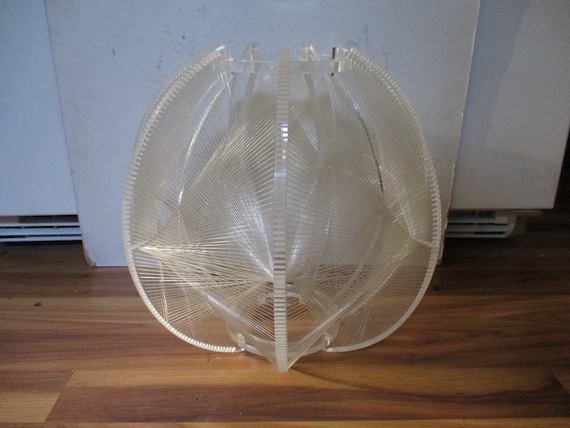 Paul Secon Sompex Lucite Lamp Shade 1960s Modern Art Lucite and