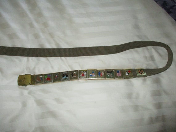 Vintage Boy Scout patches and pins belt and slide… - image 9