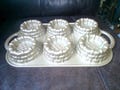 Nordic Ware Shortcake Baskets Pan - makes 6 mini forms 3.5" diam. x 1.5" high. - nonstick pan tray in unused condition.