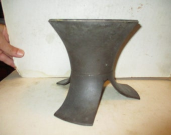 Copco Danish Modern Chafing or Fondue Dish Stand-cast steel 3 legged modern form with 6&quot; diameter base - 7&quot; diameter across 3 legs -fun form