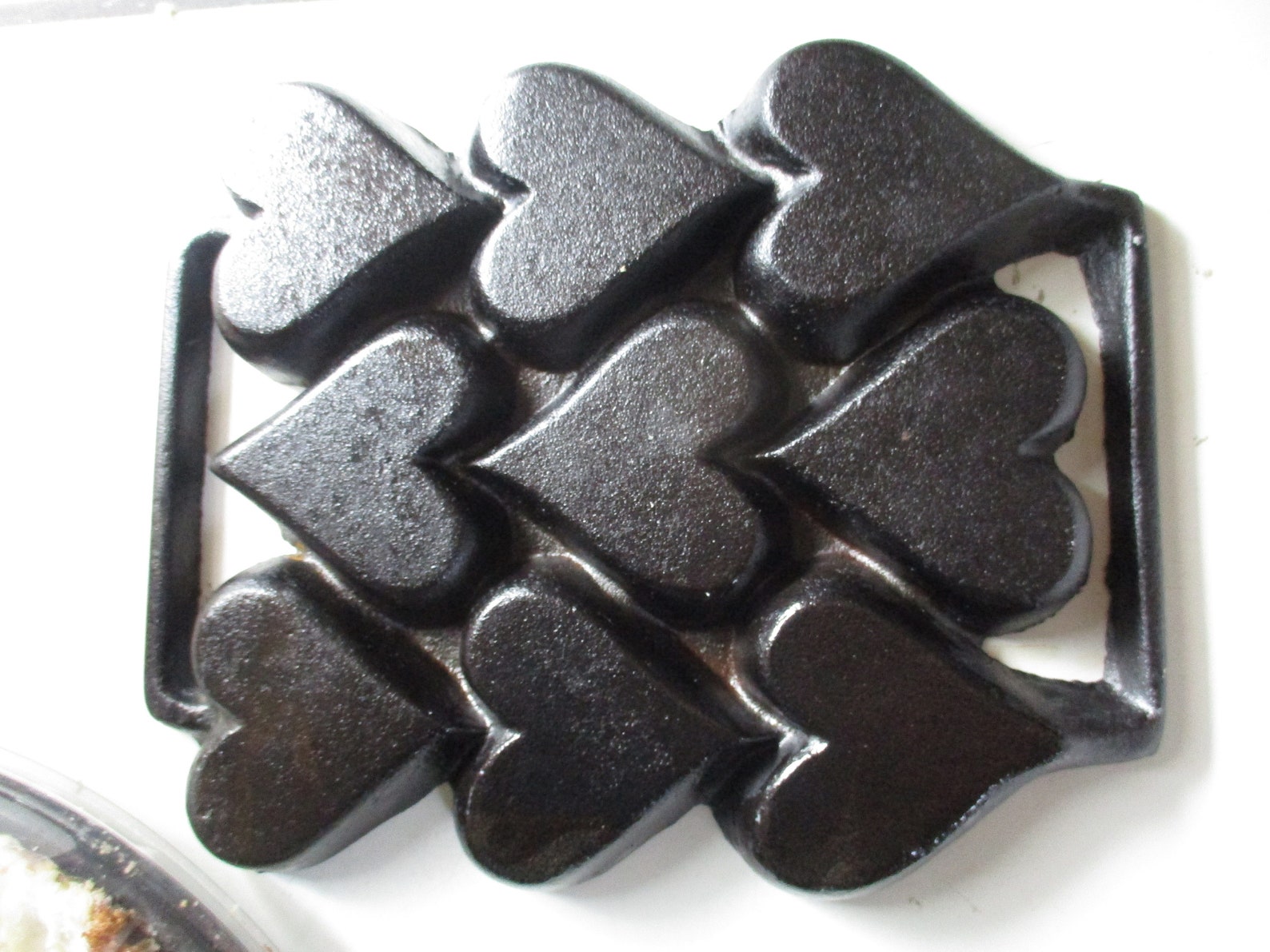 John Wright Cast Iron Baking Pan 9 distinct hearts in 1 Etsy