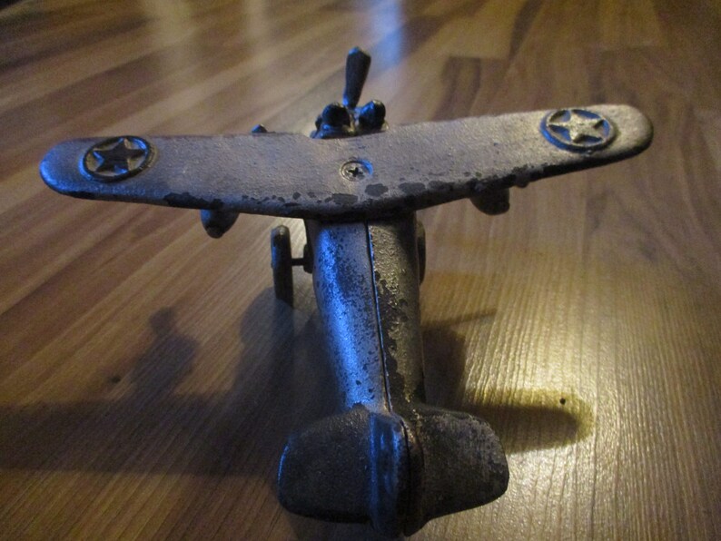 Hubley Cast Iron Airplane Trimotor Form With Spinning Props Etsy
