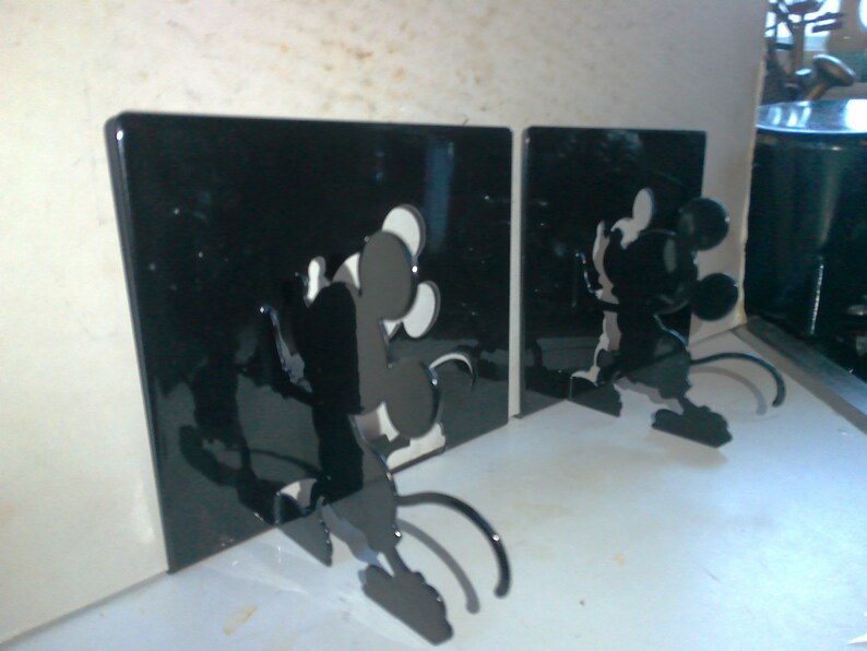 Mickey Mouse Bookends - Michael Graves/moller Silhouette Style Cutout ...