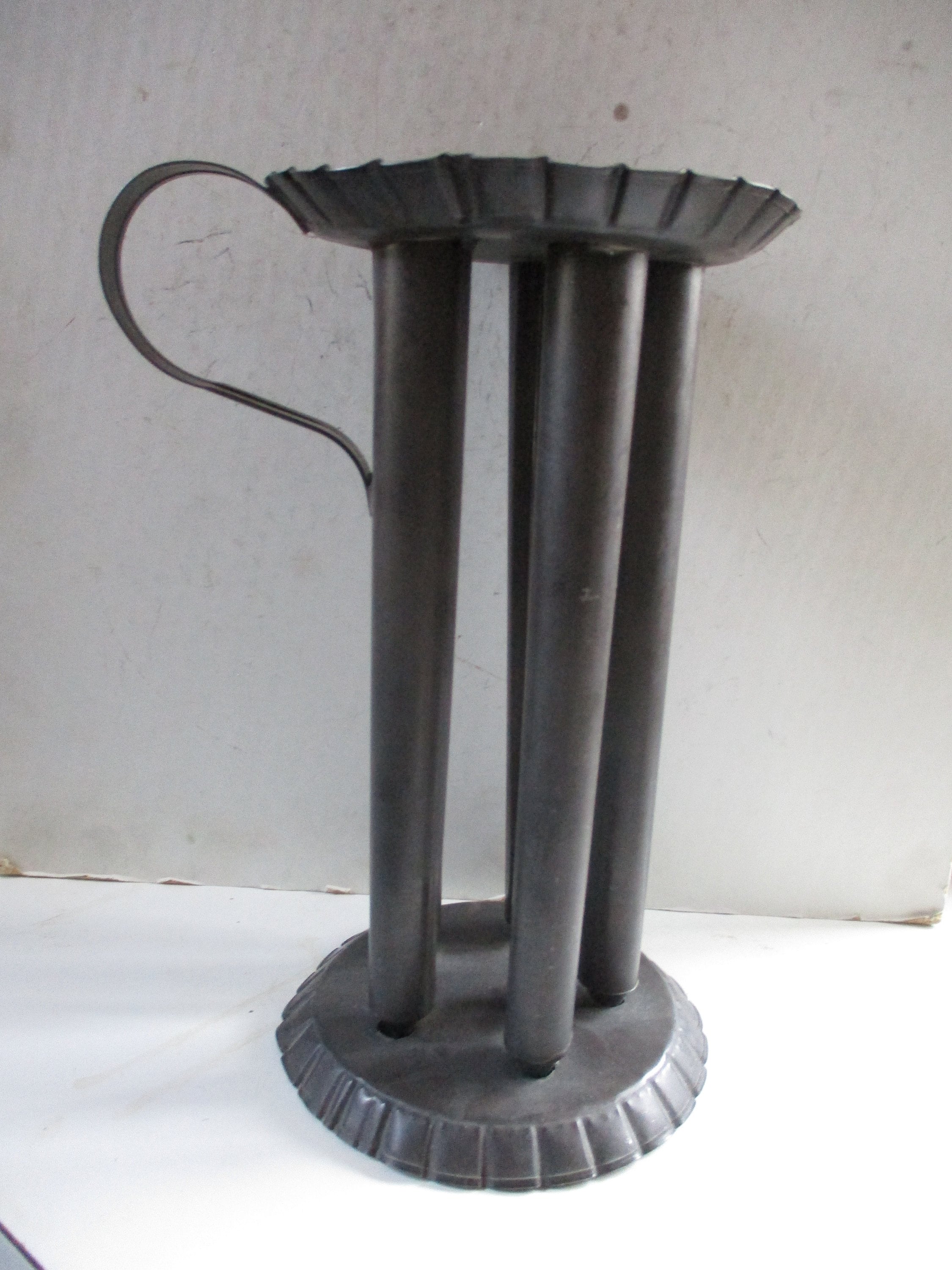 Antique Candle Making Mold round 10.5 high form makes Etsy