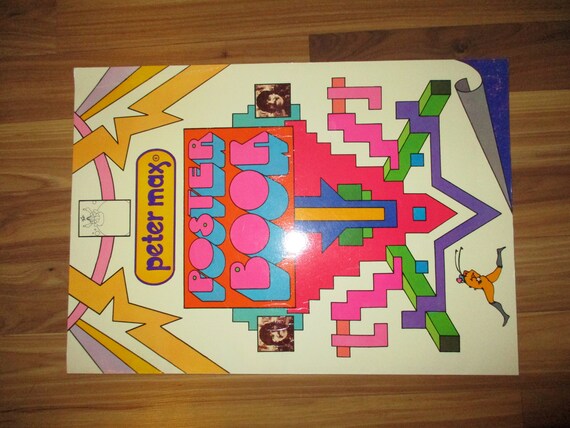 貴重　1970年代　ビンテージ　ピーターマックス　ブックカバー2セット　ポスター 貴重1970年代ビンテージピーターマックスブックカバー2セット