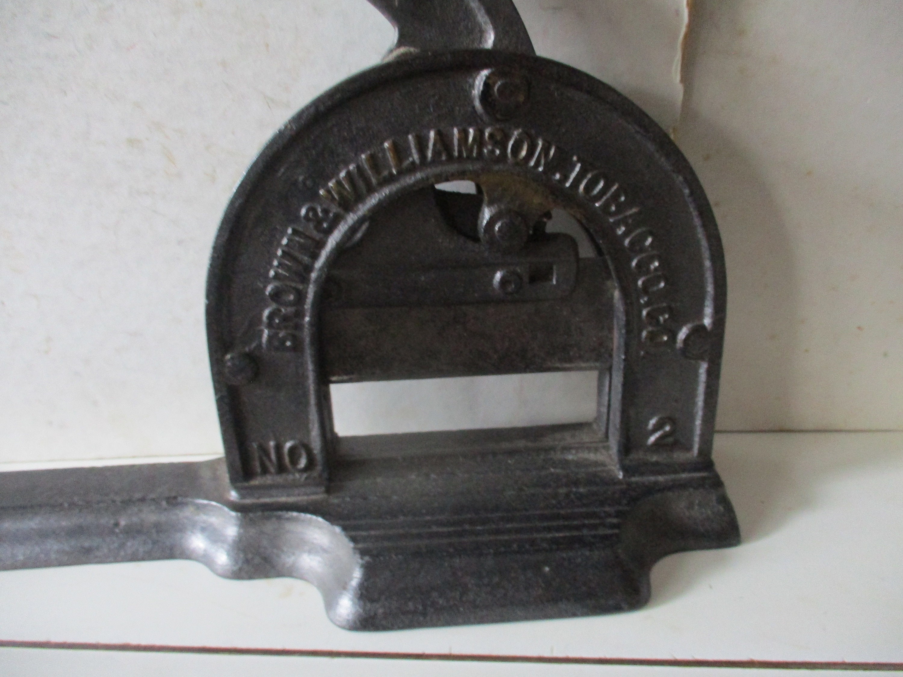 Brown & Williamson Tobacco Co. #2 - Cutter Guillotine -great Working  Condition With Sharp Blade - Great Kitchen Use and Decor Item
