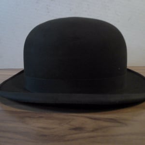 Vintage Bowler Hat 7 1/2 - Etsy