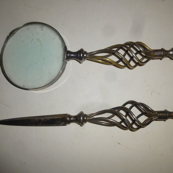 Antique Magnifying Glass Etsy
