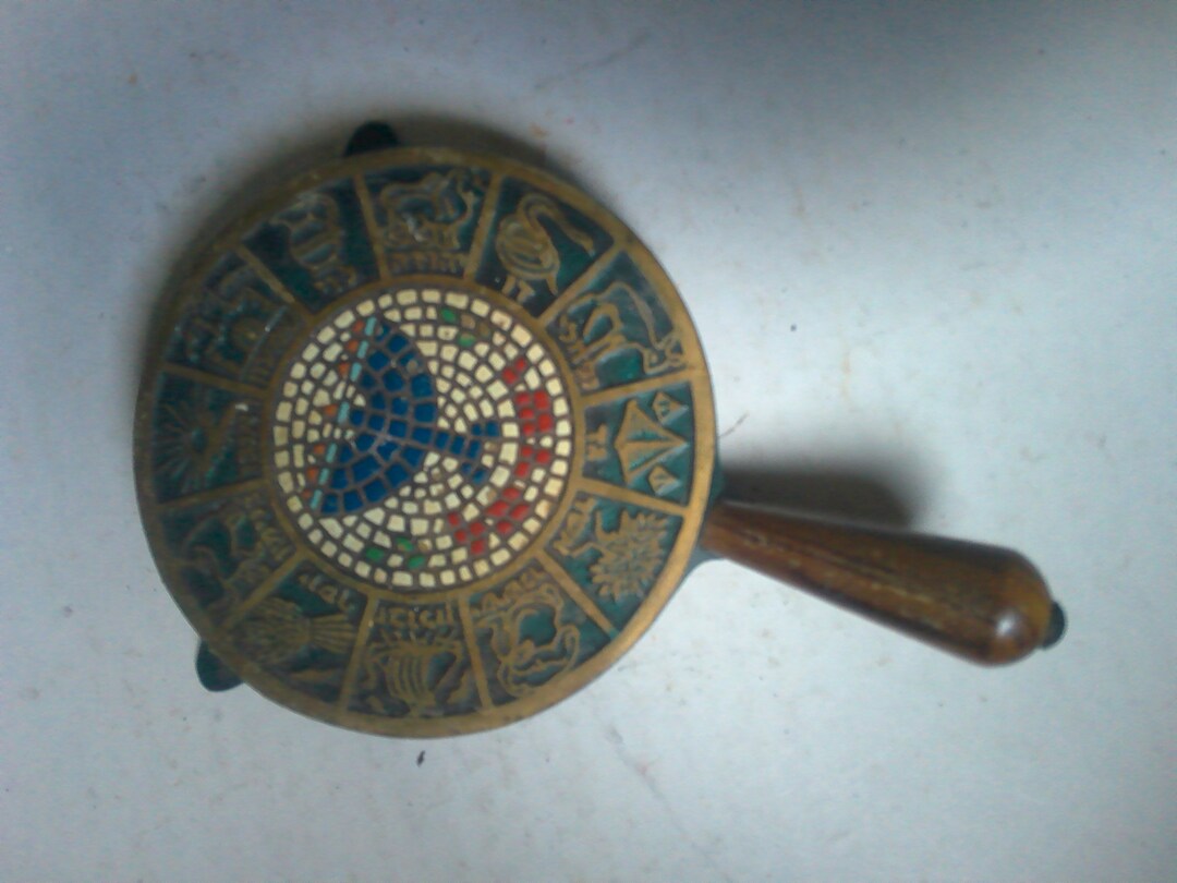 Dayagi Bronze Trivet or Candlestand Cast Bronze Hebrew Etsy