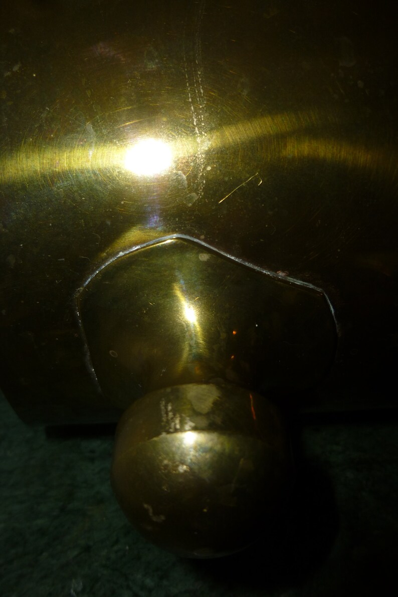 Brass Champagne and Ice bucket fun and functional style in great condition perfect for bar or a mid-mod counter top container
