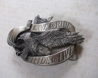 VINTAGE LIVE TO Ride Ride to Live Eagle in Flight Belt  display picture 1