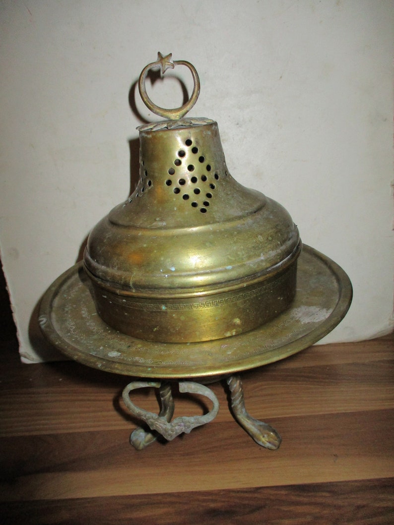 Antique Turkish Room Warmer Miniature 11.5 Tall Etsy