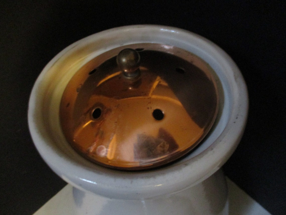 Antique 2 Gallon Water Jug Crock W Pushbutton Spigot GH Wood Etsy