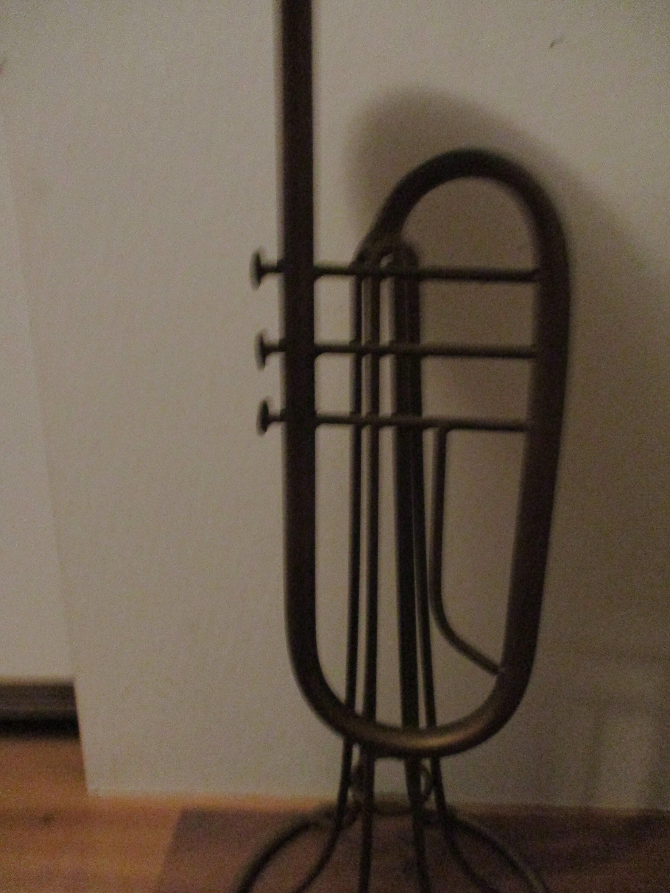 Trumpet Display Stand Modern life sized steel wire trumpet Etsy