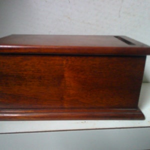 Cigarette Dispenser - vintage hand made Trick Box with-Slide knob Dispenser lifts 3&quot; smokes or similar tube style items
