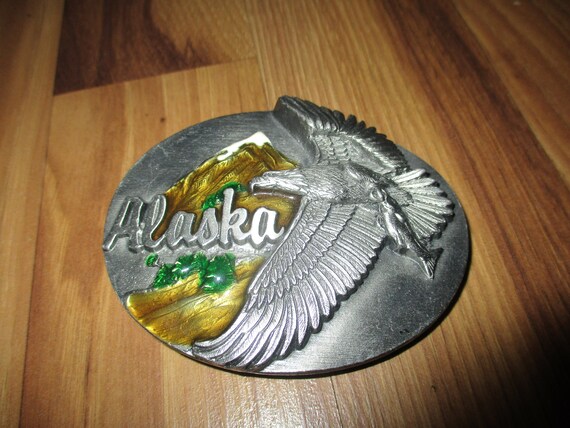 Vintage Siskiyou 1995 Eagle Belt Buckle A-2 Made in USA