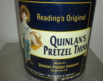 Quinlan's Pretzel Thins - 1991 Borden Repro of 1930s Form - 11.5