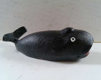 Whale Bottle Opener - cast iron whale or fish shaped form 5" long - fun functional and unusual heavy duty 1/2 Lb form