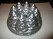 Christmas Tree Bundt Cake Pan - 10' x 11' x 4.25' deep at rim - small train running around 8 decorated pine tree forms 