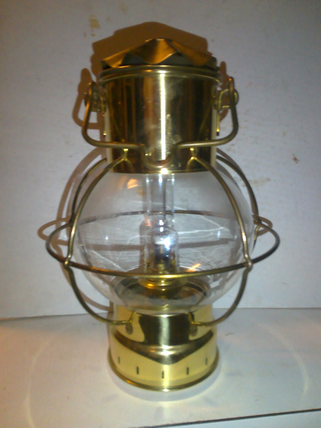 DHR of Holland Nautical Brass Oil Lamp Removable Lamp in 14 Hanging