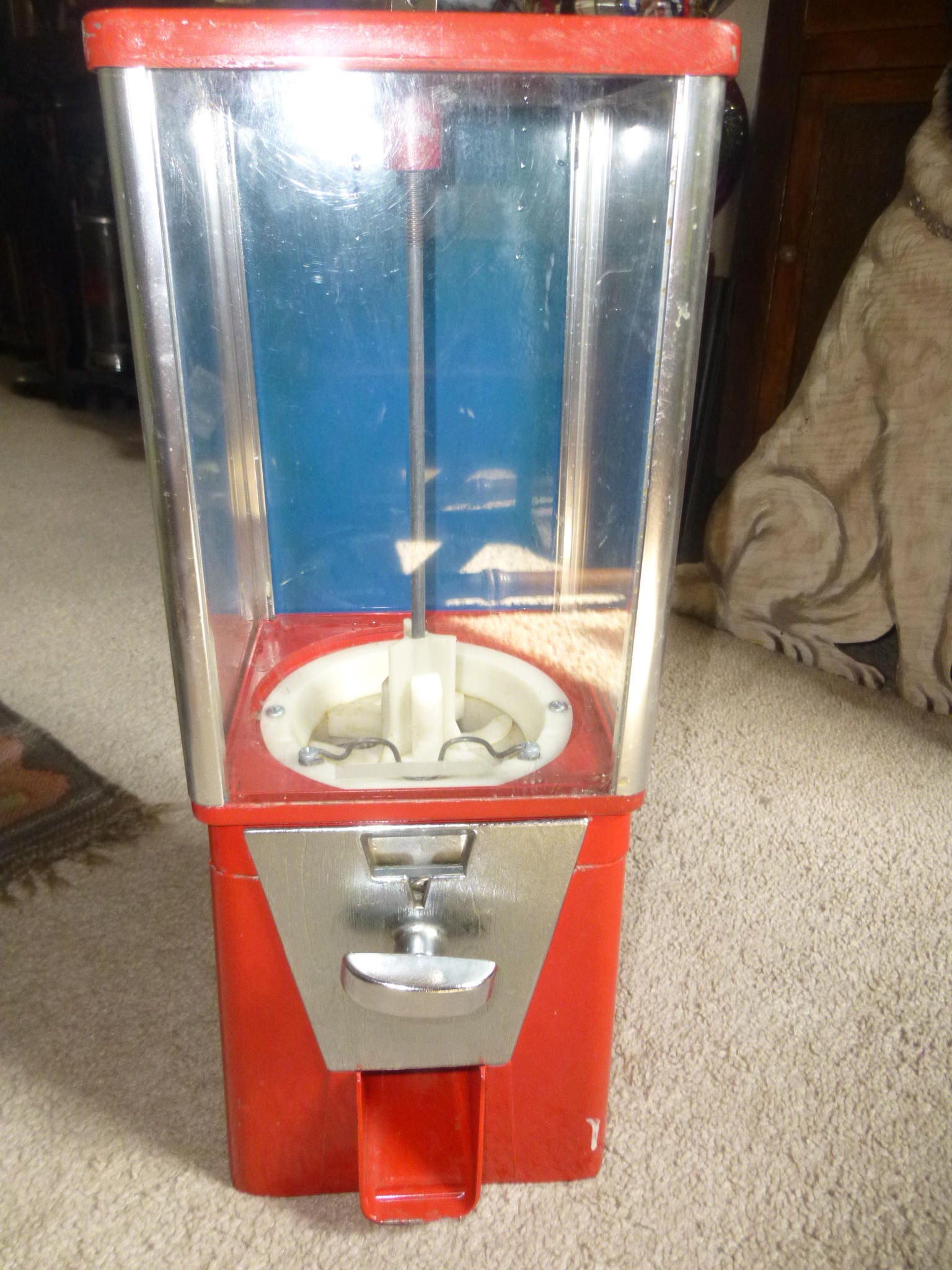 Full Size Gumball Machine with Stand Genuine Austrian Crystals Used