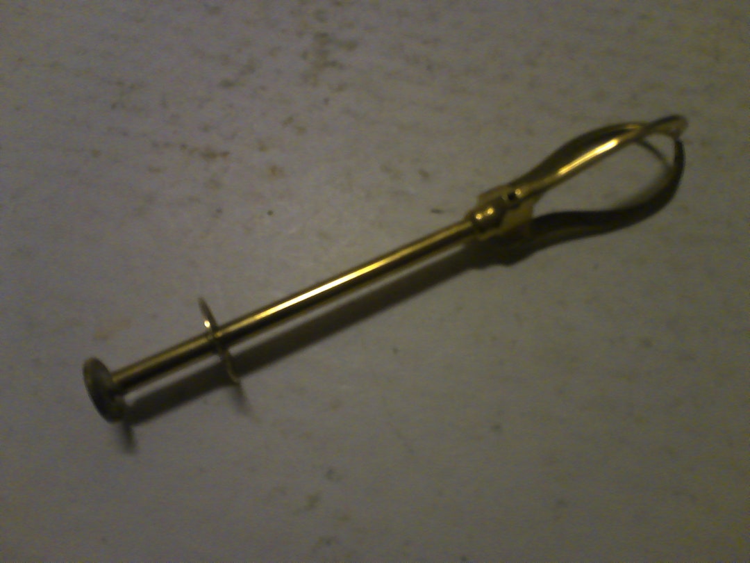 Brass Bar Tool Tea Service Sugar Cube Grabber 6.5 Modern Form Stylish