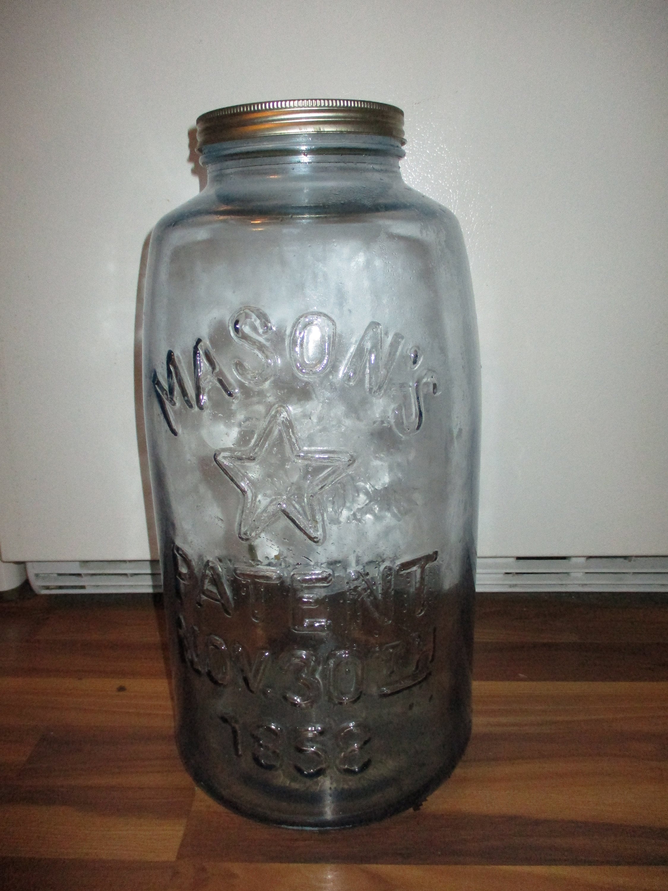 1858 Mason Jar 4 Gallon Size with Large Eagle on Reverse Etsy