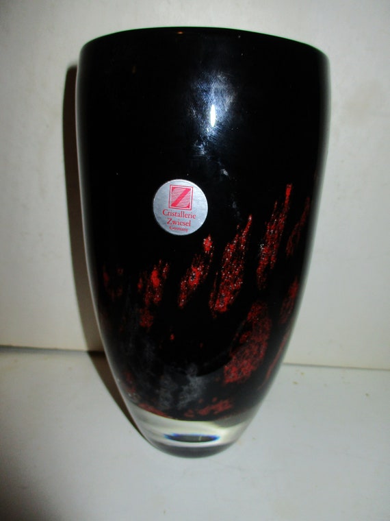 Cristallerie Zwiesel of Germany Art Glass Vase 7.5