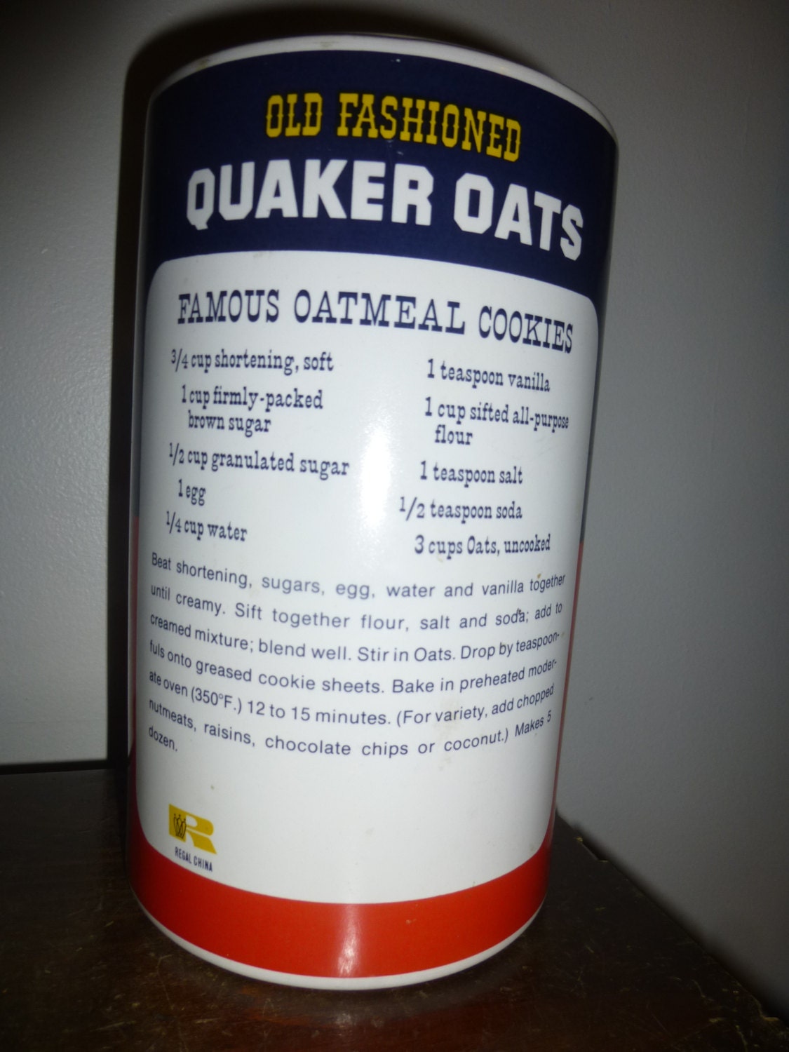 Quaker Oats Oatmeal Cookie Recipe Original Bryont Blog