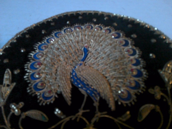 Embroidered Evening Clutch or Shoulder Purse - 19… - image 4