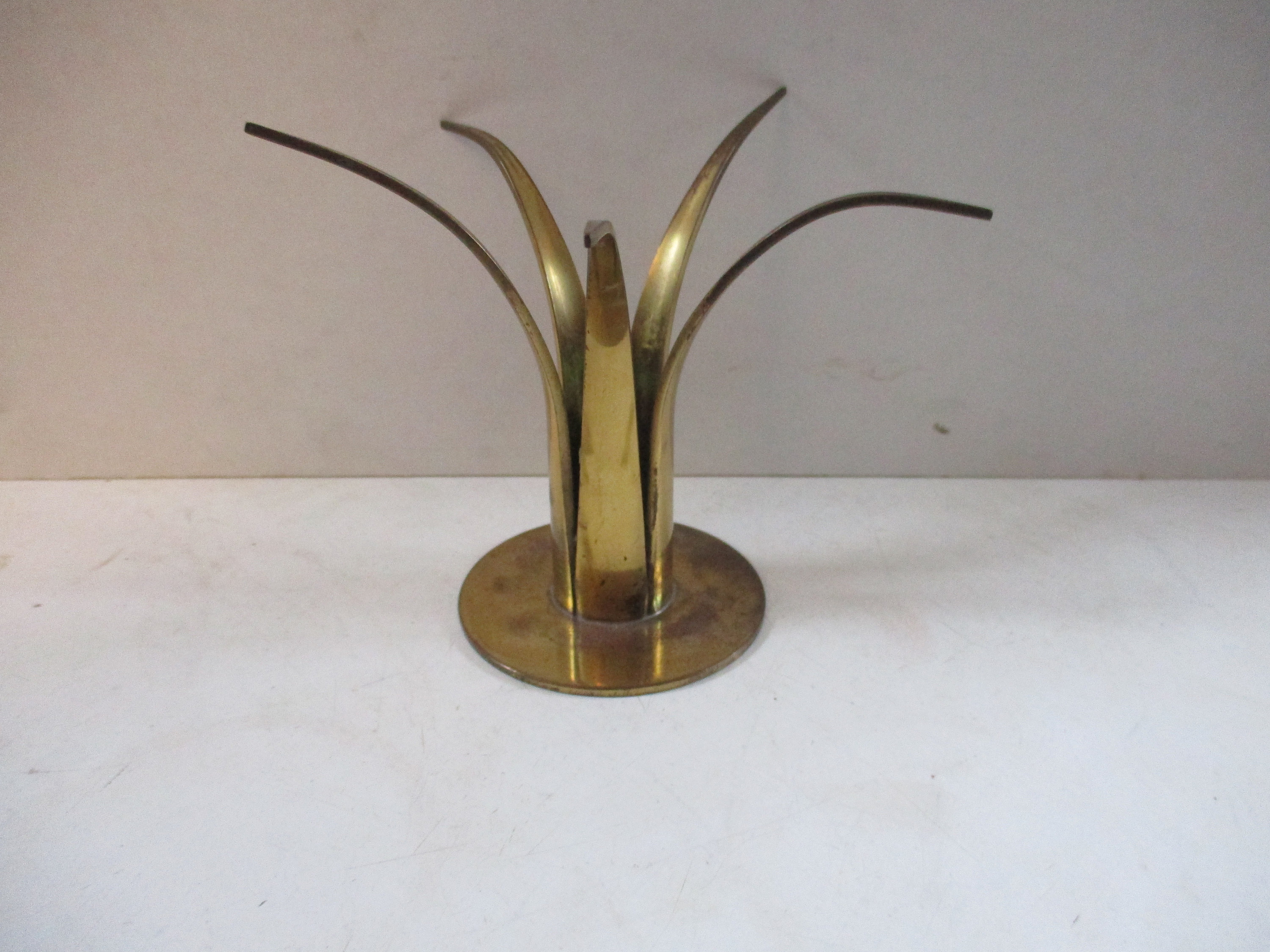 Pair of Swedish brass candlesticks from the 1960s
