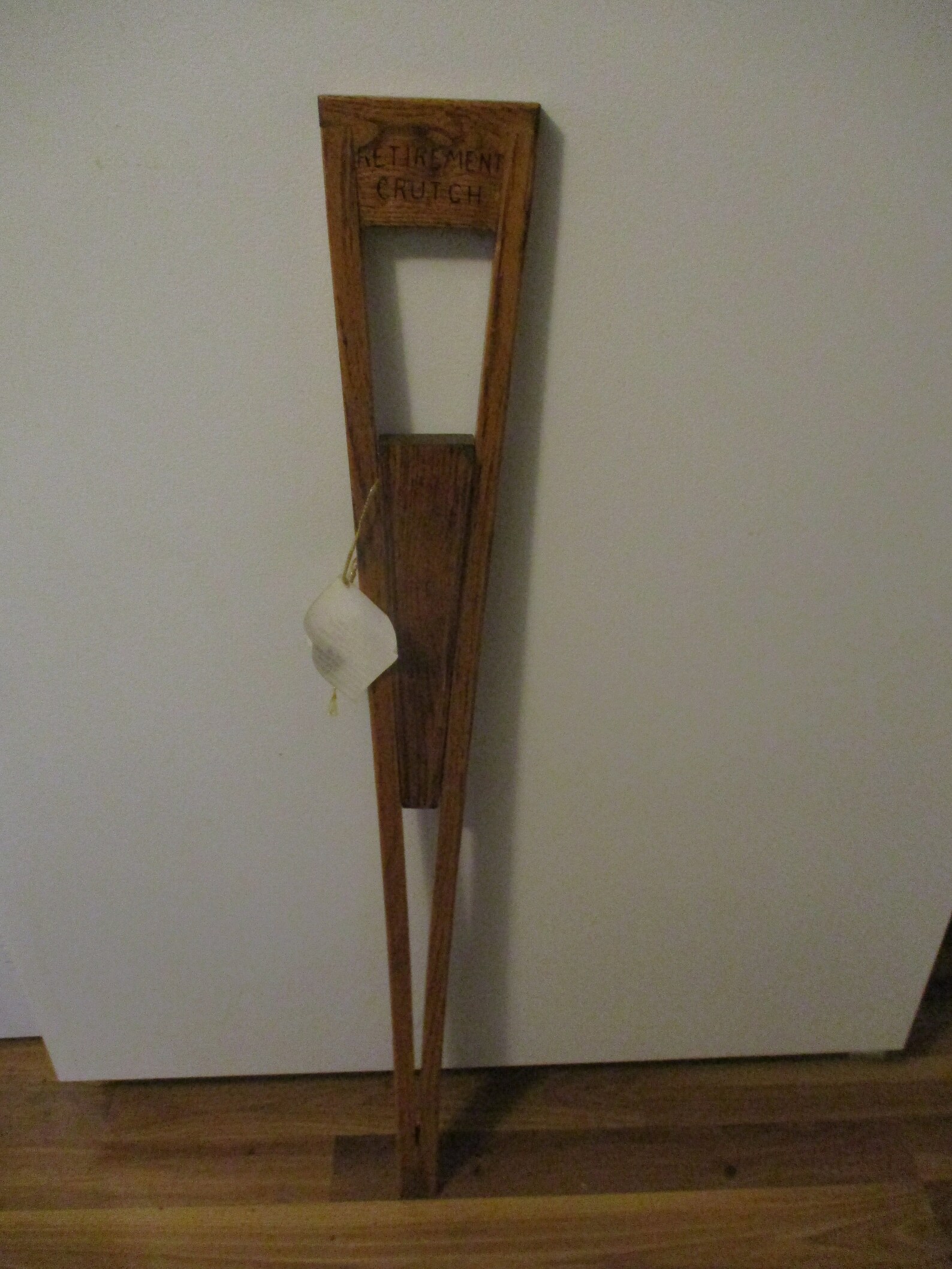 Retirement Crutch Shaped 36 Walking Cane Retirement Etsy