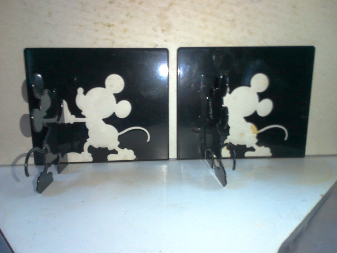Mickey Mouse Bookends - Michael Graves/moller Silhouette Style Cutout ...