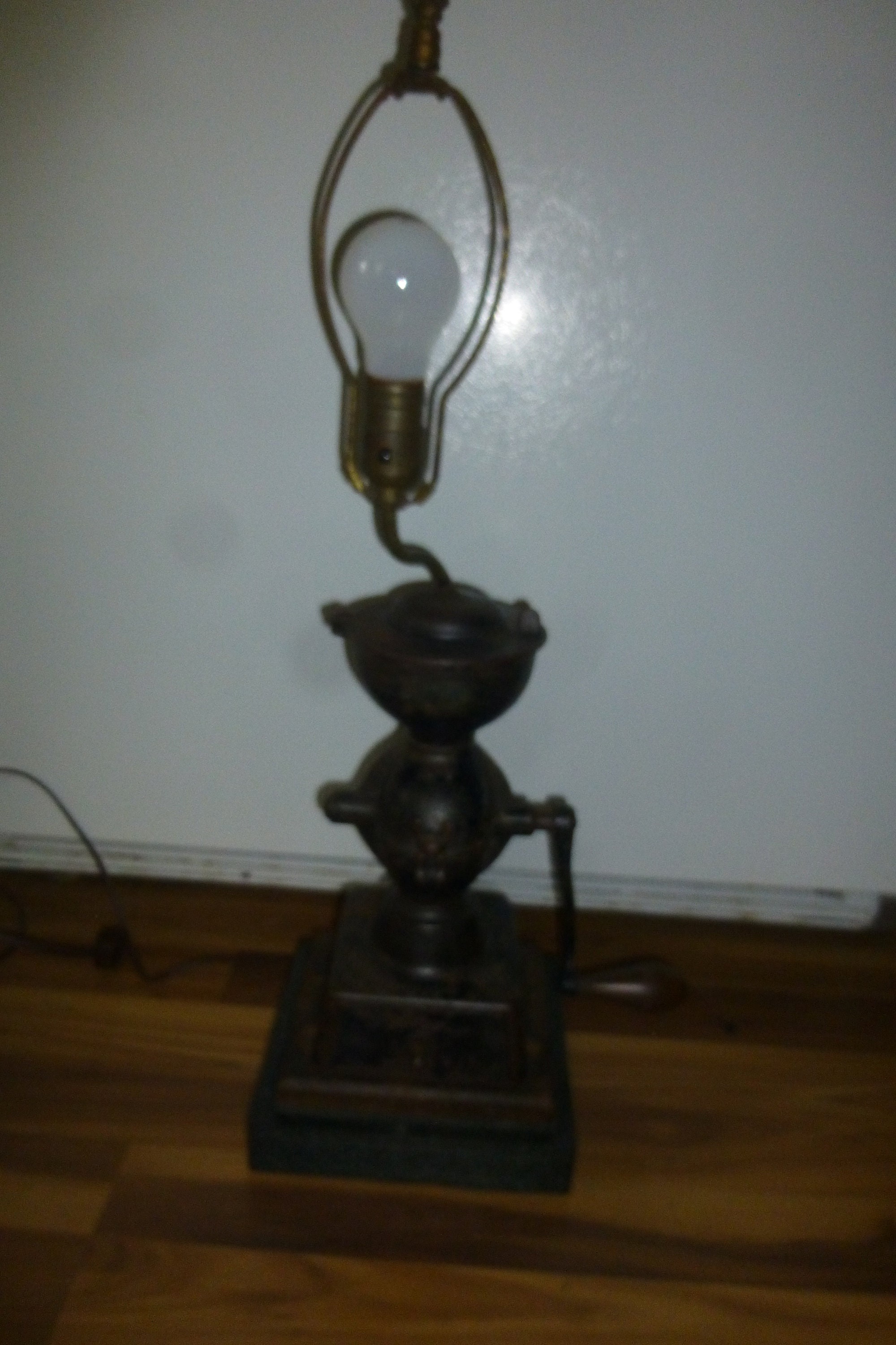 Cast Iron Coffee Grinder Lamp 1873 Enterprise Mfg Co of Etsy
