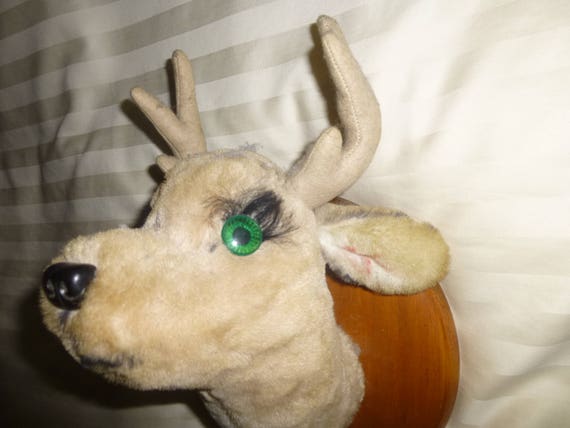 stuffed animal deer head