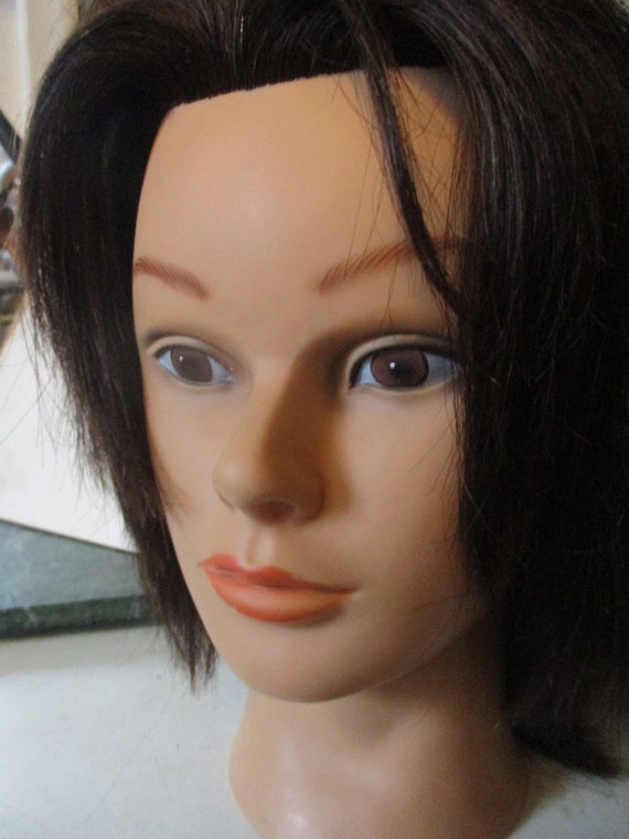 Doll Mannequin Head Kids Styling Practice Doll Head for Barbershops Children