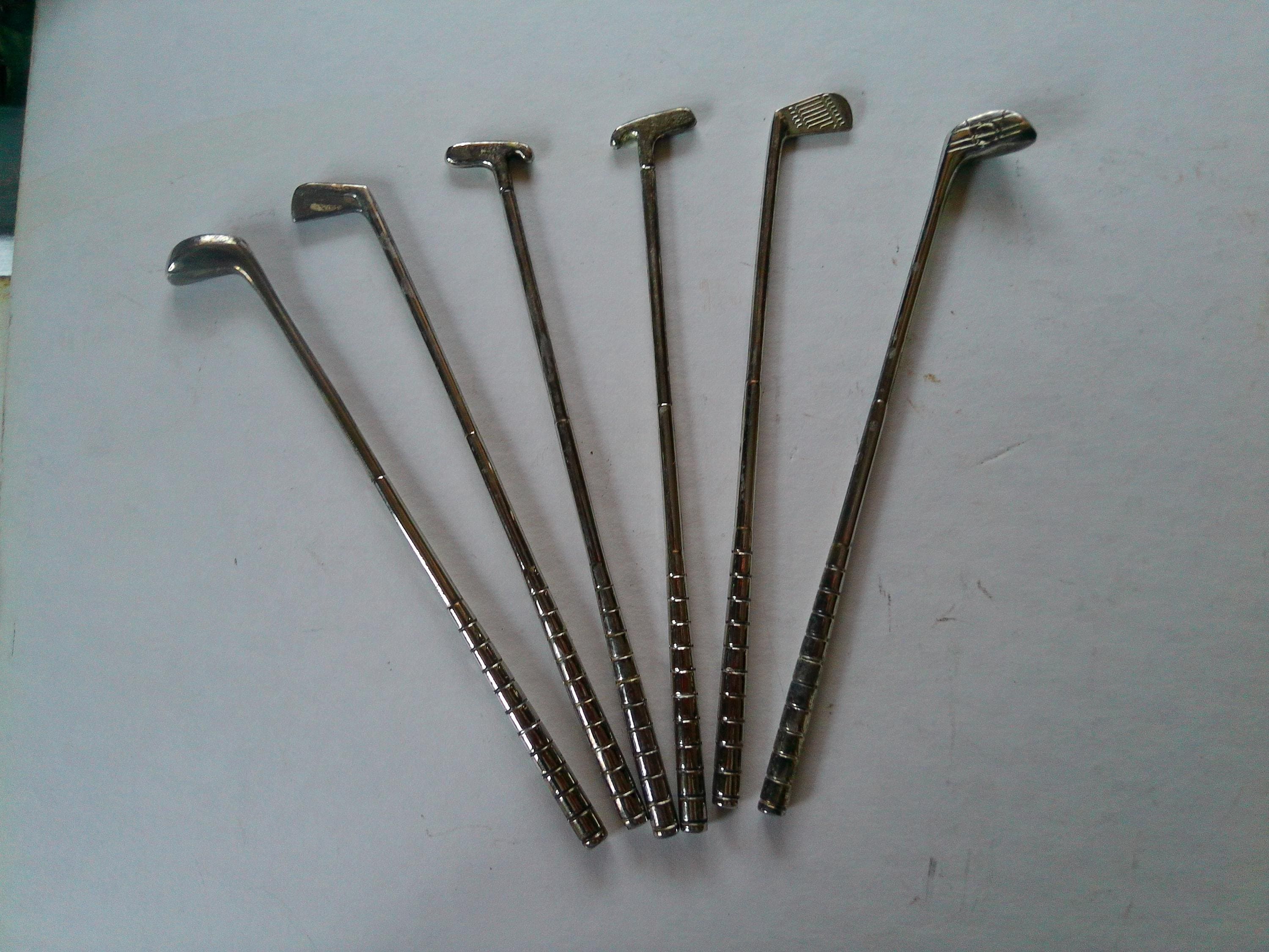 Vintage Silver Swizzle Stick - Etsy