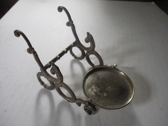 Calligraphy Ink and Brush Pen  Stand - Lovely and unusual Hollywood Regency-Italian made form of inkwell stand  and brush or pen holders