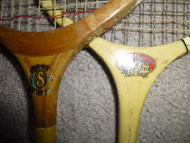 Antique Badminton rackets Set of 2 by Slazengers of Canada ...