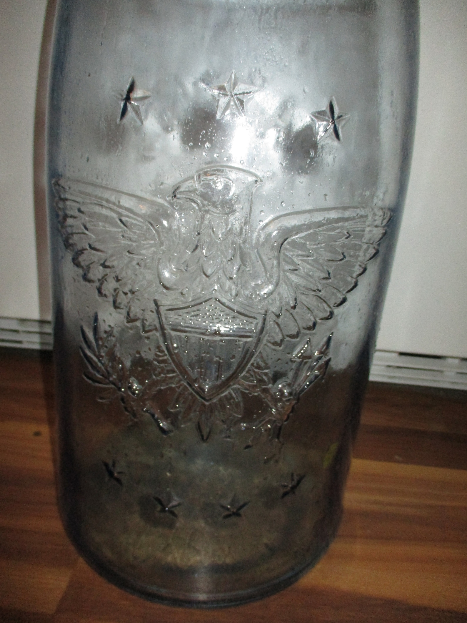 1858 Mason Jar 4 Gallon Size with Large Eagle on Reverse Etsy